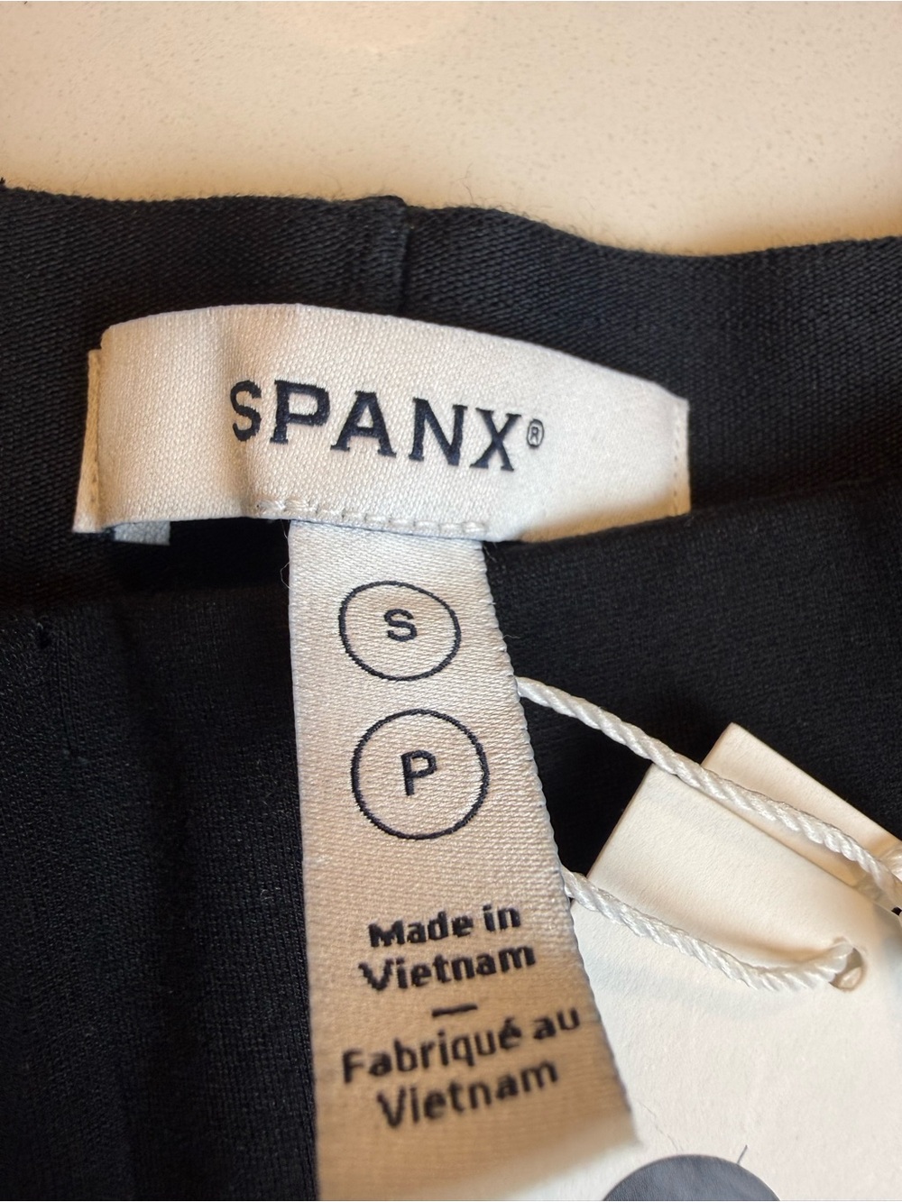 SPANX Perfect Pull On Crop Wide Leg Ponte Pants Black Petite NWT Size SP - Picture 10 of 14